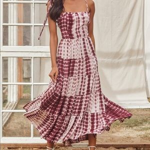 Lulus Maxi tie dye dress